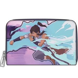 NWT THE LEGEND OF TEAM KORRA LOUNGEFLY ZIP AROUND WALLET